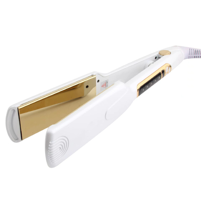 BM137 white professional salon titanium plate constant temperature hair straightener