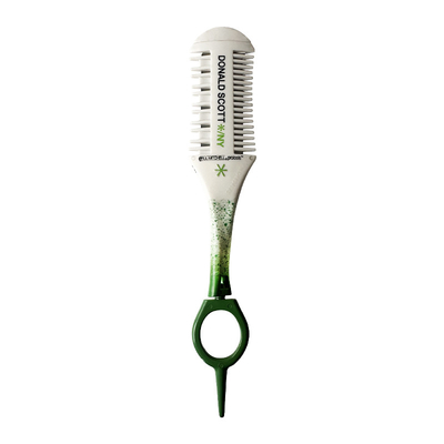 Custom white hairdressers special rotating shaving comb to thin hair and repair bangs