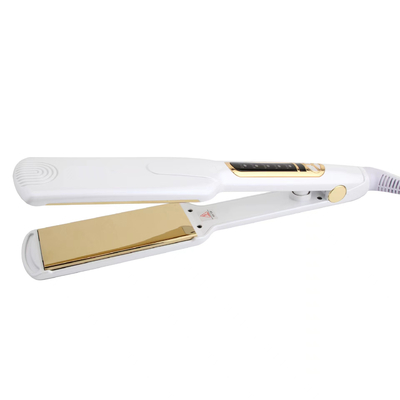 BM137 white professional salon titanium plate constant temperature hair straightener