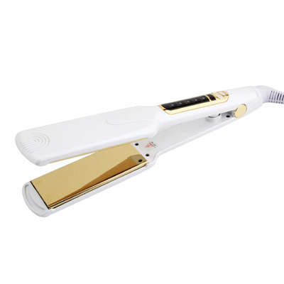 BM137 white professional salon titanium plate constant temperature hair straightener