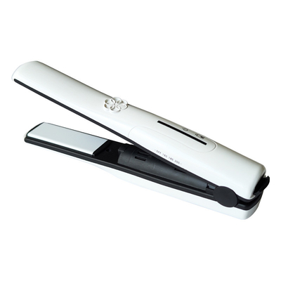 BM138 white portable titanium gold aluminum plate hair straightener hair efficiency