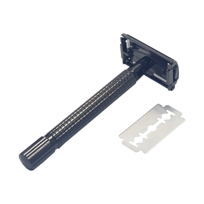 Manual adjustment of imported stainless steel blade double side safety razor head shaving razor