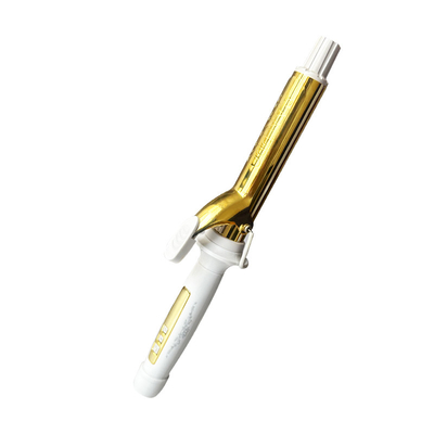 Golden Hair Curling Iron with LCD Intelligent Control Negative Ion for Antiscalding Professional Styling