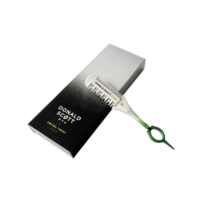 Custom white hairdressers special rotating shaving comb to thin hair and repair bangs