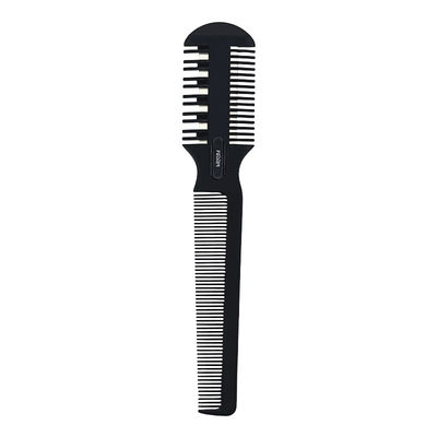 Double trim ABS White trim comb recommended by home commercial hair salon